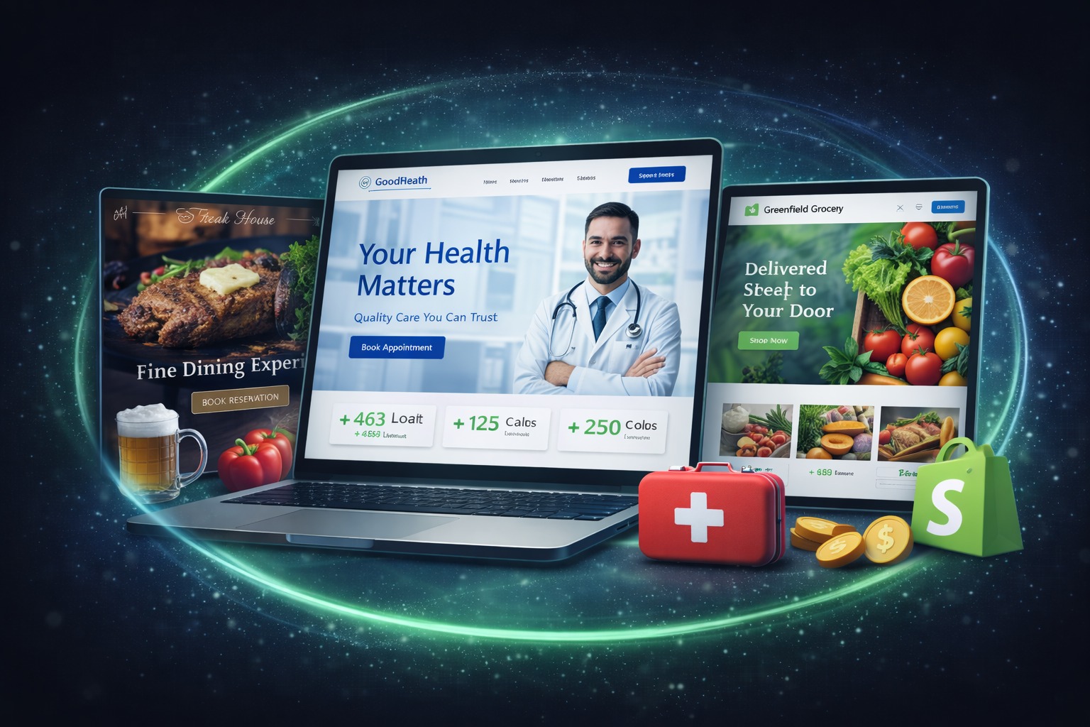 Mobile-first website showcase